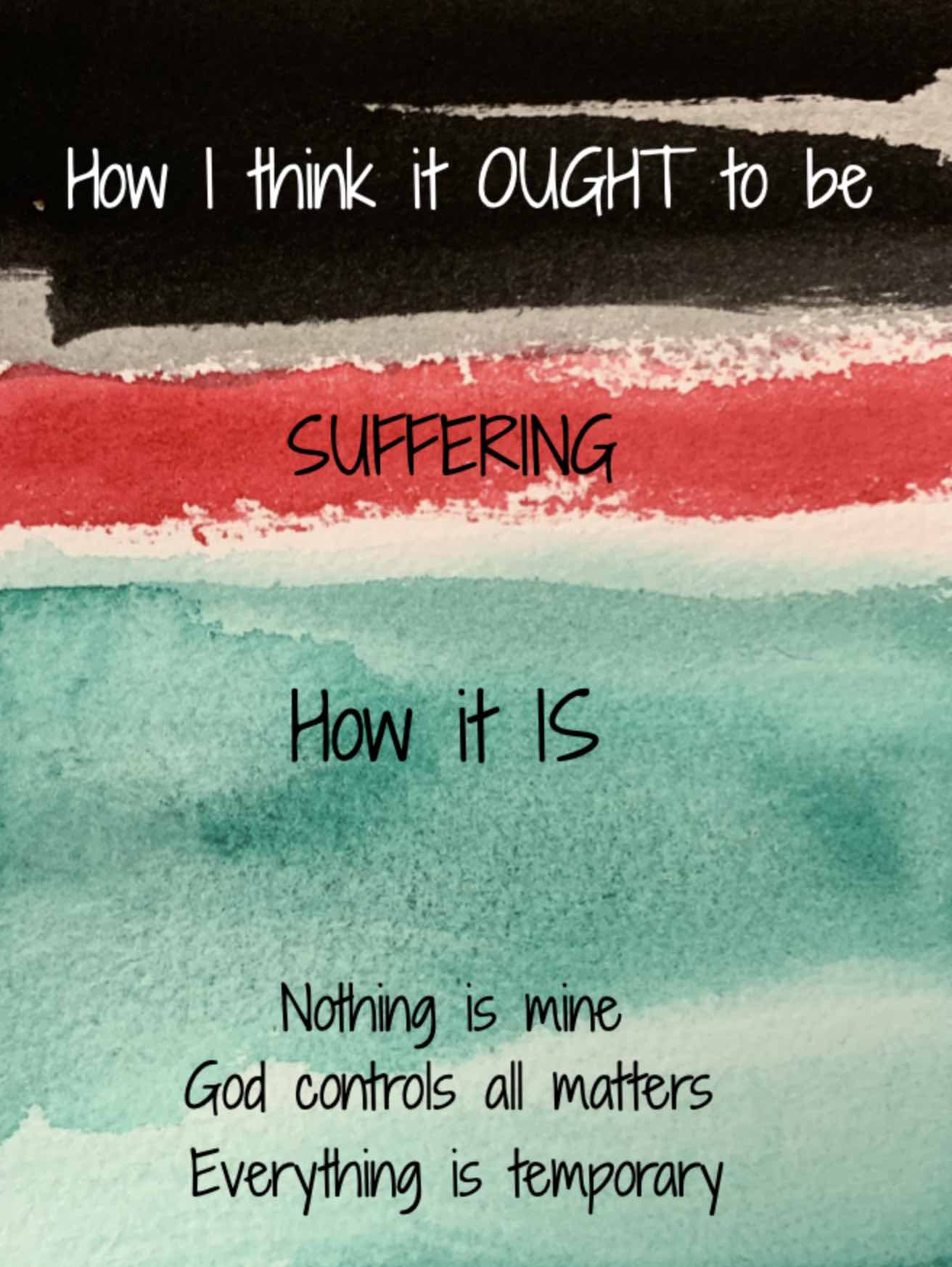 The cause of suffering